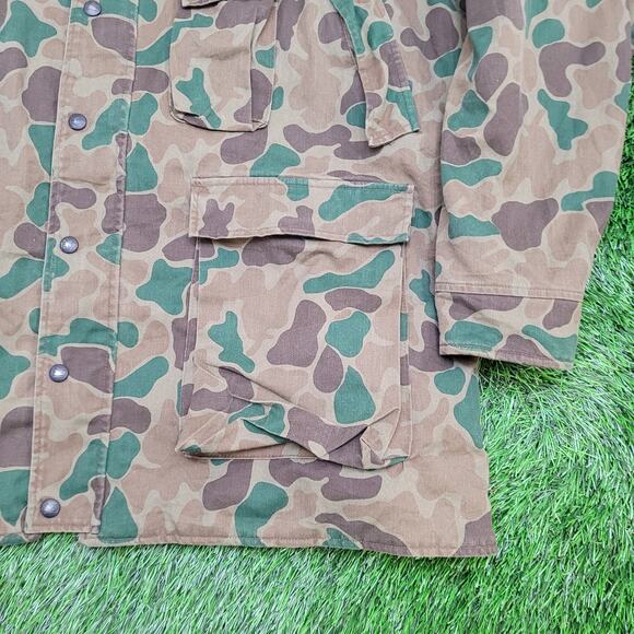 Vintage 80s Woolrich Duck Hunter Camo Hooded Parka Jacket Mens XL Insulated USA - Picture 7 of 11